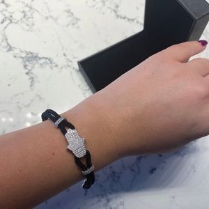 Sterling silver Hamsa hand bracelet